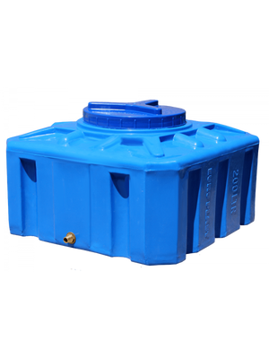 Бочка пластиковая для воды кубической формы на 150 литров, 14255 фото